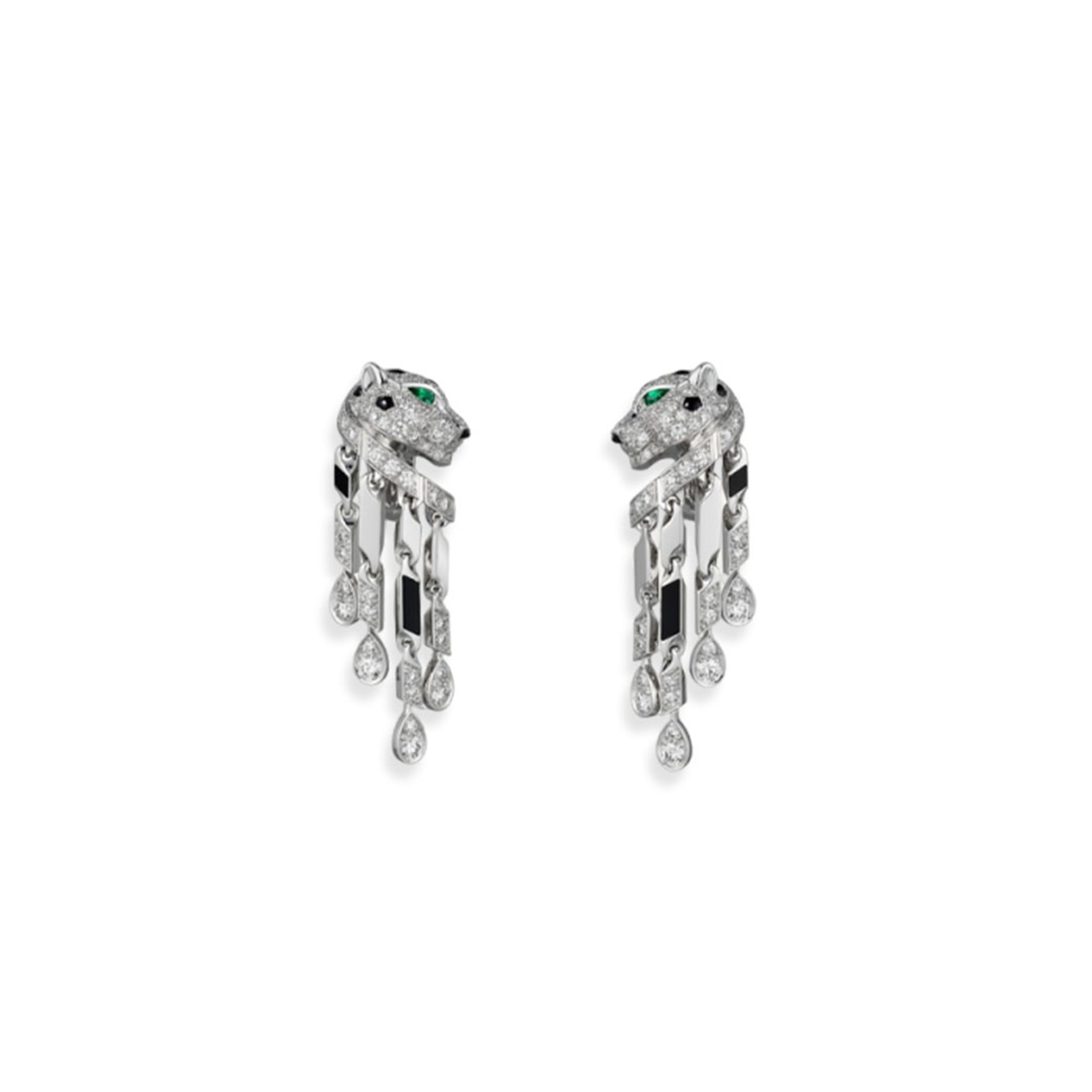 Ca*t1er panthÈre de earrings small model paved ref. h8000780